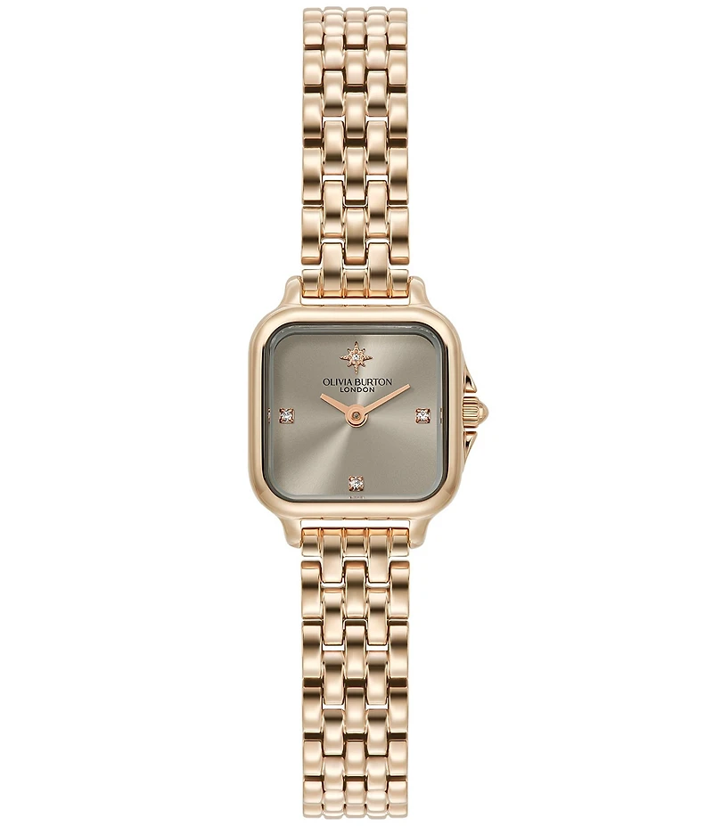 Olivia Burton Women's Petite Grosvenor Quartz Analog Stainless Steel Bracelet Watch