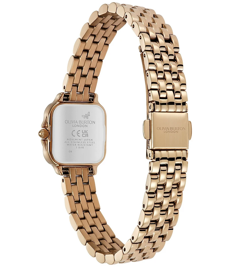 Olivia Burton Women's Petite Grosvenor Quartz Analog Stainless Steel Bracelet Watch