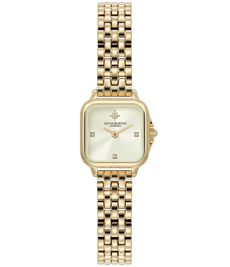 Olivia Burton Women's Petite Grosvenor Quartz Analog Stainless Steel Bracelet Watch