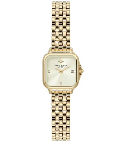 Olivia Burton Women's Petite Grosvenor Quartz Analog Stainless Steel Bracelet Watch