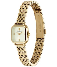 Olivia Burton Women's Petite Grosvenor Quartz Analog Stainless Steel Bracelet Watch