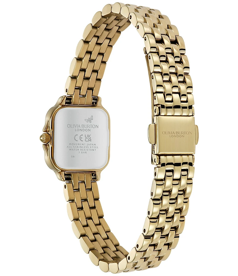 Olivia Burton Women's Petite Grosvenor Quartz Analog Stainless Steel Bracelet Watch