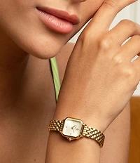 Olivia Burton Women's Petite Grosvenor Quartz Analog Stainless Steel Bracelet Watch
