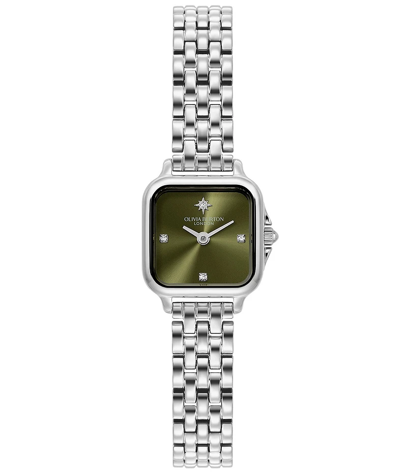 Olivia Burton Women's Petite Grosvenor Quartz Analog Stainless Steel Bracelet Watch