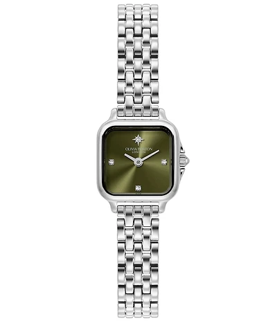 Olivia Burton Women's Petite Grosvenor Quartz Analog Stainless Steel Bracelet Watch