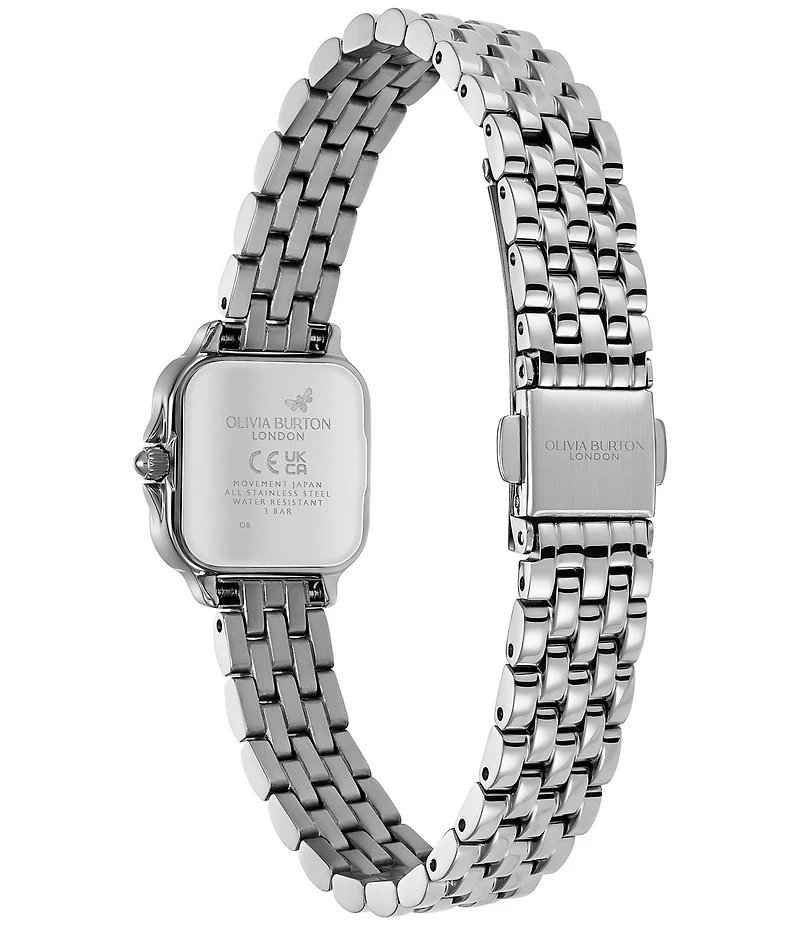 Olivia Burton Women's Petite Grosvenor Quartz Analog Stainless Steel Bracelet Watch