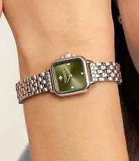 Olivia Burton Women's Petite Grosvenor Quartz Analog Stainless Steel Bracelet Watch