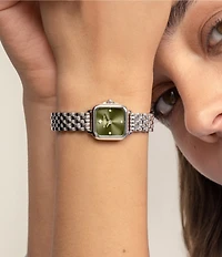 Olivia Burton Women's Petite Grosvenor Quartz Analog Stainless Steel Bracelet Watch