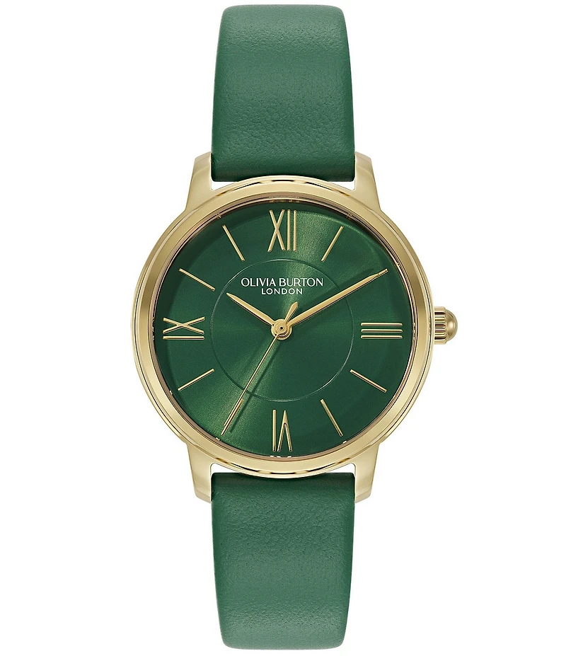 Olivia Burton Women's Quartz Analog Leather Strap Watch