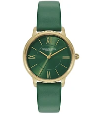 Olivia Burton Women's Quartz Analog Leather Strap Watch