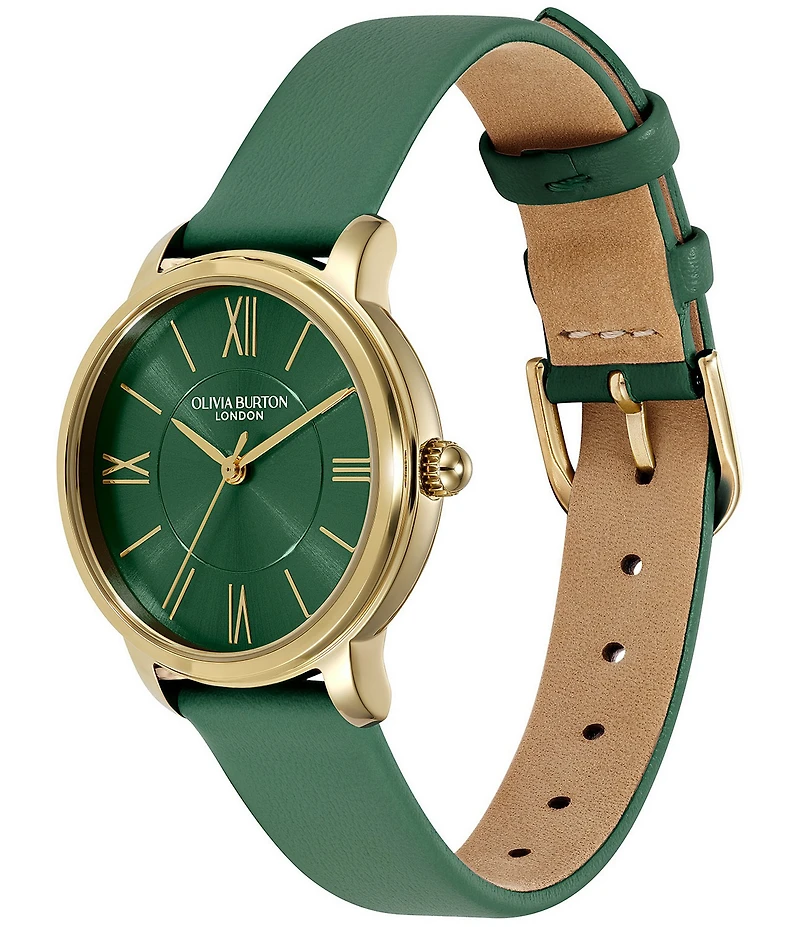 Olivia Burton Women's Quartz Analog Leather Strap Watch