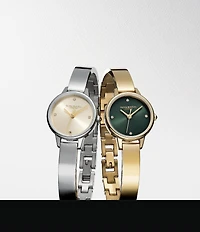 Olivia Burton Women's Quartz Analog Stainless Steel Bangle Bracelet Watch