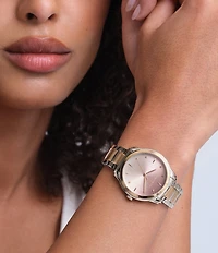 Olivia Burton Women's Colourwave Ombre Dial Quartz Analog Stainless Steel Bracelet Watch