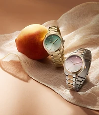 Olivia Burton Women's Colourwave Ombre Dial Quartz Analog Stainless Steel Bracelet Watch