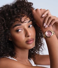 Olivia Burton Women's Colourwave Ombre Dial Quartz Analog Stainless Steel Bracelet Watch