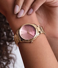 Olivia Burton Women's Colourwave Ombre Dial Quartz Analog Stainless Steel Bracelet Watch