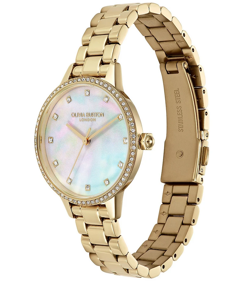 Olivia Burton Women's Captivate Quartz Analog Stainless Steel Bracelet Watch