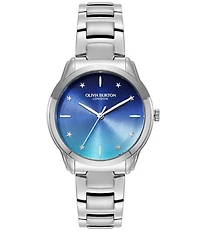 Olivia Burton Women's Colourwave Ombre Dial Quartz Analog Stainless Steel Bracelet Watch