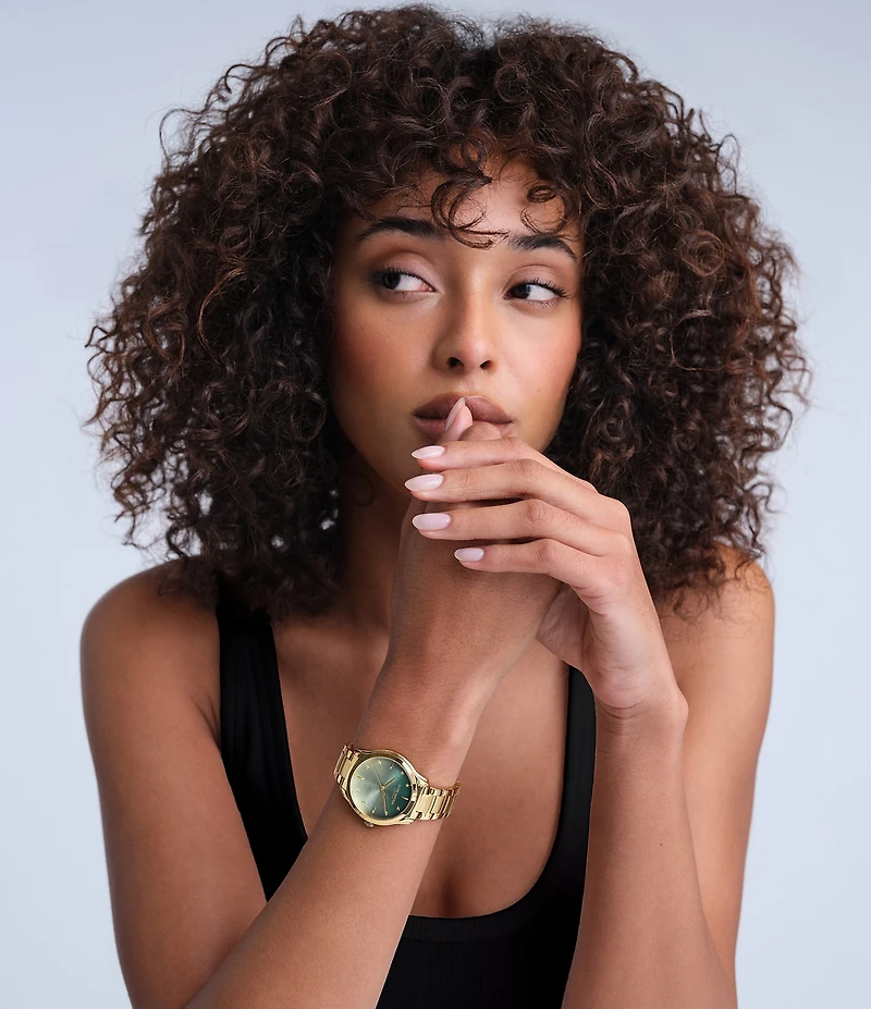 Olivia Burton Women's Colourwave Ombre Dial Quartz Analog Stainless Steel Bracelet Watch