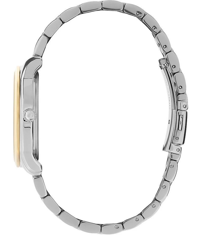 Olivia Burton Women's Starlight Black Quartz Analog Two Tone Stainless Steel Bracelet Watch