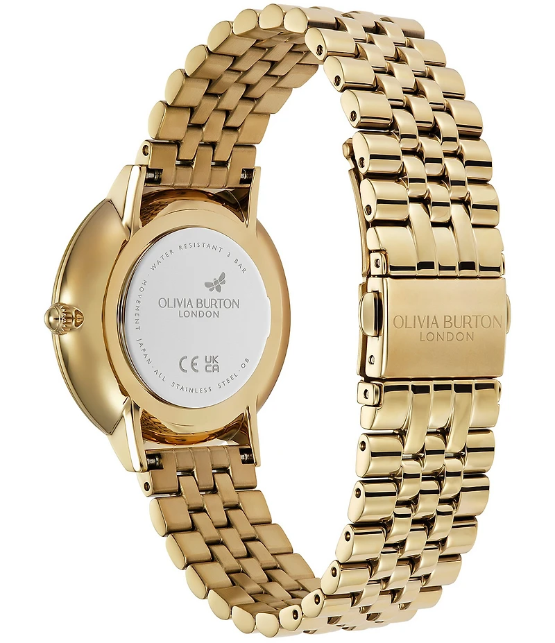 Olivia Burton Women's Sunflower Quartz Analog Stainless Steel Bracelet Watch