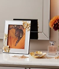 Olivia Riegel Botanica Two-Tone Floral Crystal Frame