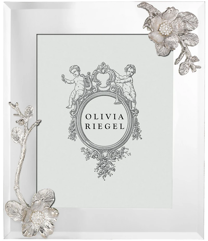 Olivia Riegel Botanica Two-Tone Floral Crystal Frame
