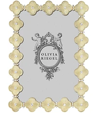Olivia Riegel Clover Quatrefoil Crystal Frame
