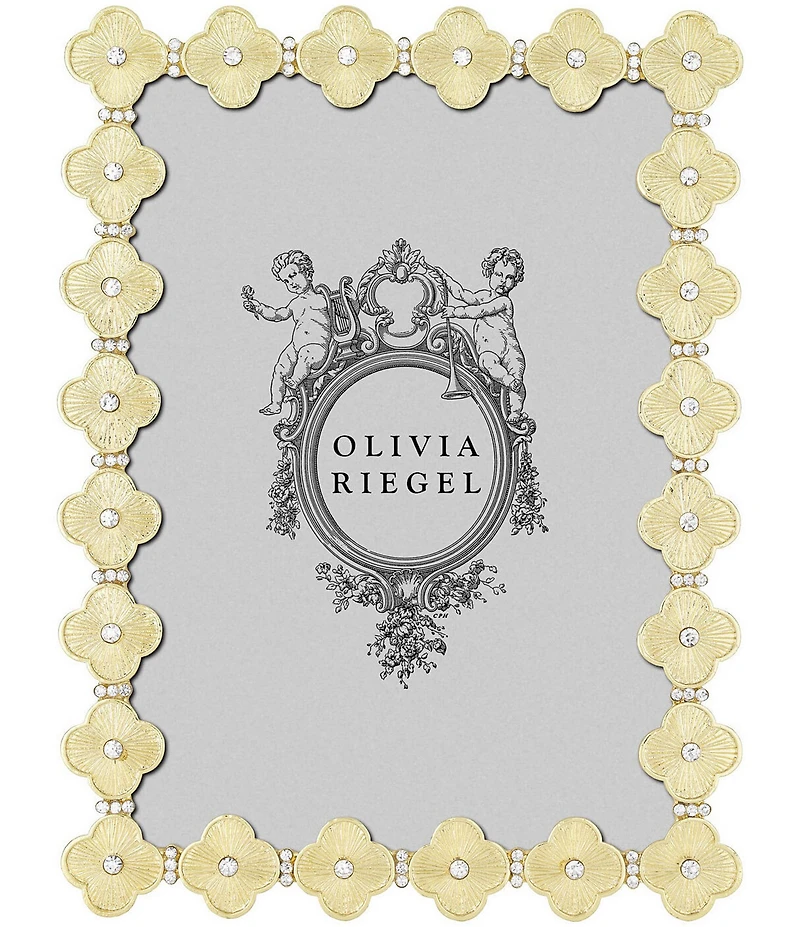 Olivia Riegel Clover Quatrefoil Crystal Frame