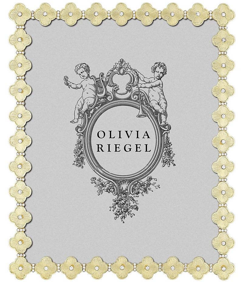 Olivia Riegel Clover Quatrefoil Crystal Frame