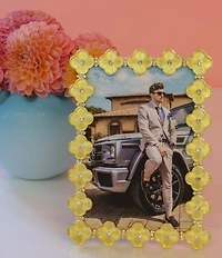 Olivia Riegel Clover Quatrefoil Crystal Frame