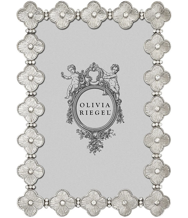 Olivia Riegel Clover Quatrefoil Crystal Frame