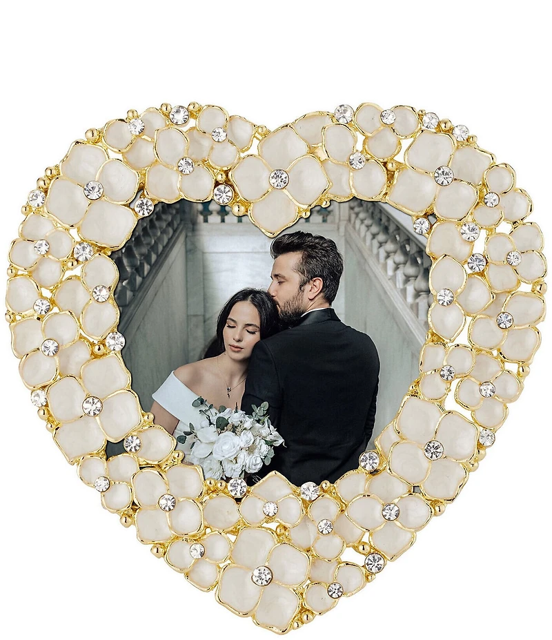 Olivia Riegel Dogwood Blossoms Crystal Heart Frame