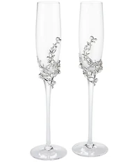 Olivia Riegel Eleanor Pewter Adornment Flutes, Set of 2