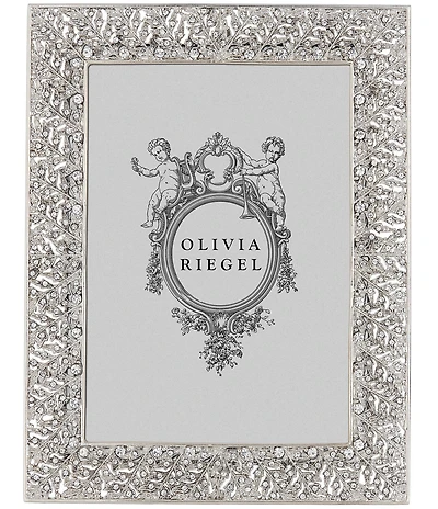 Olivia Riegel Florence Leaf Pattern Crystal Frame