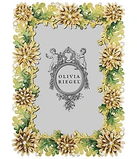 Olivia Riegel Floret Blossom Leaves Crystal Frame