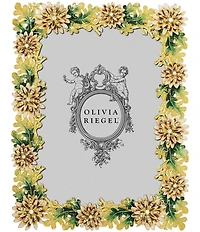 Olivia Riegel Floret Blossom Leaves Crystal Frame