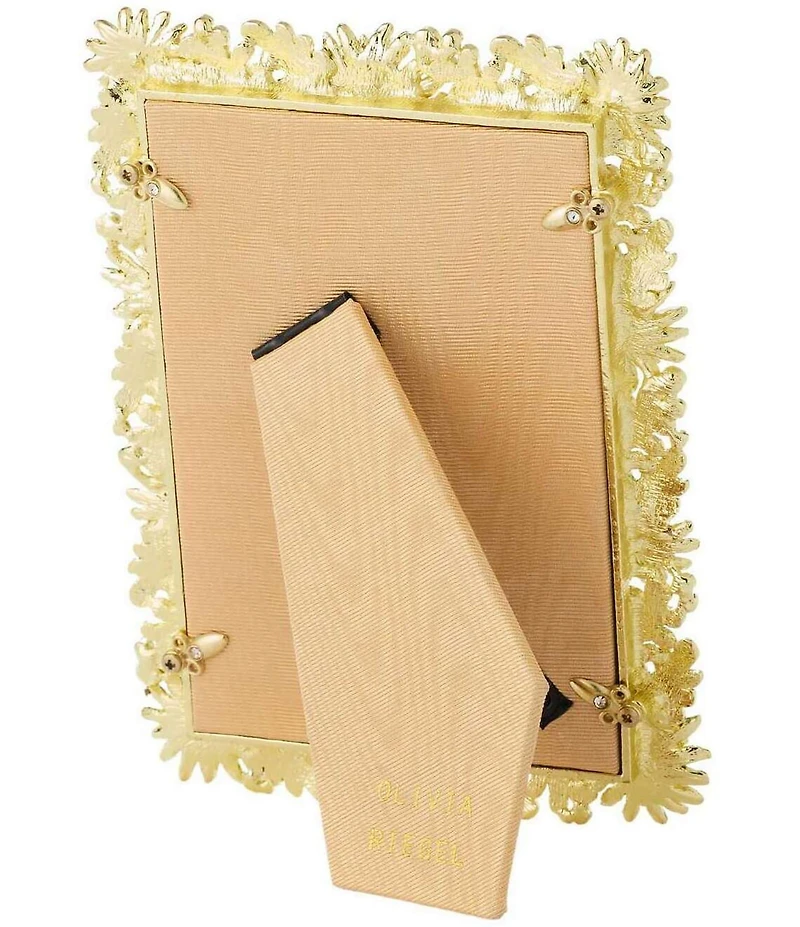 Olivia Riegel Floret Blossom Leaves Crystal Frame