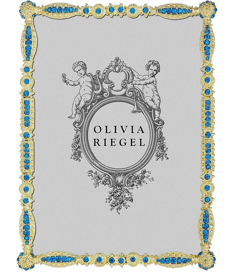 Olivia Riegel Gold Asbury Frame with Capri Blue Stones