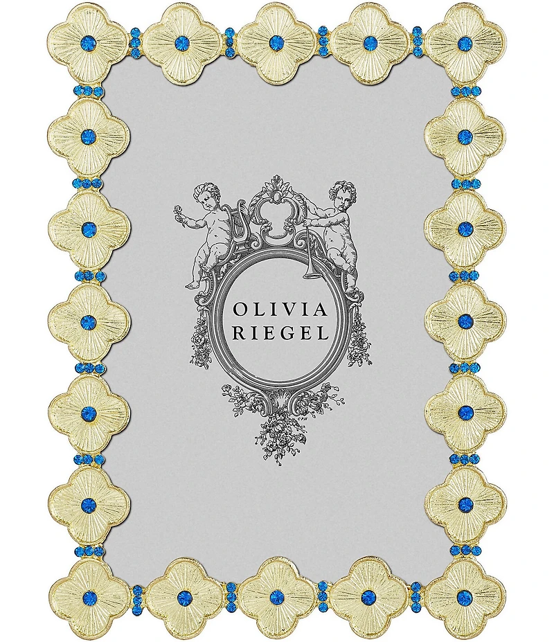 Olivia Riegel Gold Clover Frame, 4x6#double;