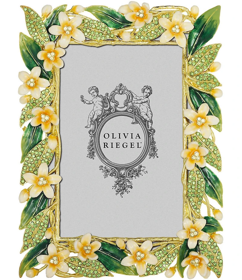 Olivia Riegel Hannah Crystal Floral Leaves Frame