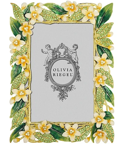 Olivia Riegel Hannah Crystal Floral Leaves Frame
