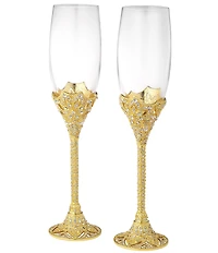 Olivia Riegel Windsor Classic Estate Crystal Flutes, Set of 2
