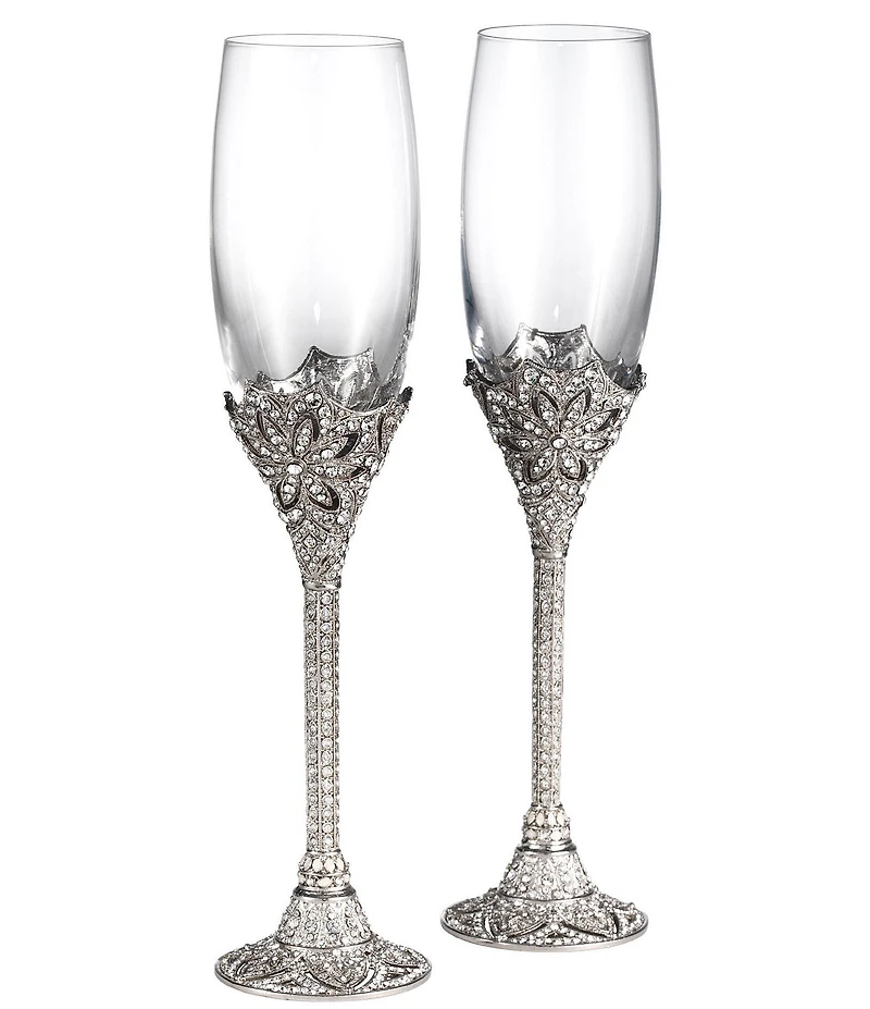 Olivia Riegel Windsor Classic Estate Crystal Flutes, Set of 2