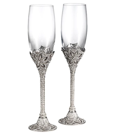 Olivia Riegel Windsor Classic Estate Crystal Flutes, Set of 2