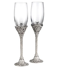 Olivia Riegel Windsor Classic Estate Crystal Flutes, Set of 2