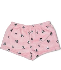 Omg! Accessories Big Girls Cherry Cozy Plush Pajama Shorts