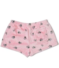 Omg! Accessories Big Girls Cherry Cozy Plush Pajama Shorts