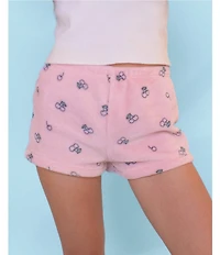 Omg! Accessories Big Girls Cherry Cozy Plush Pajama Shorts