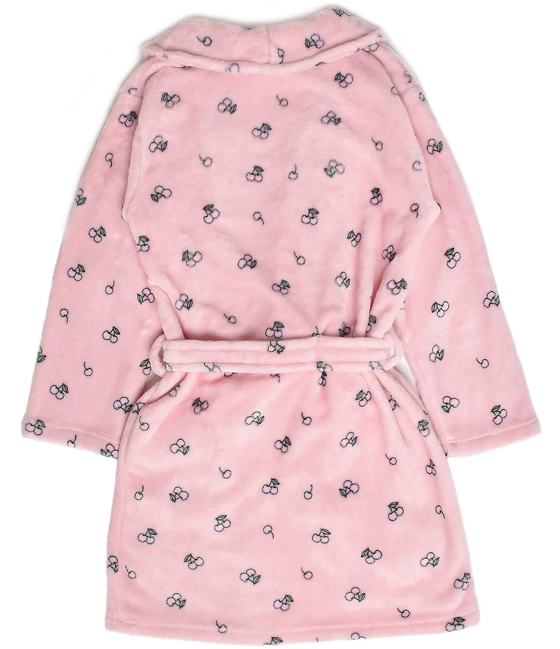 Omg! Accessories Big Girls Cherry Printed Bath Robe